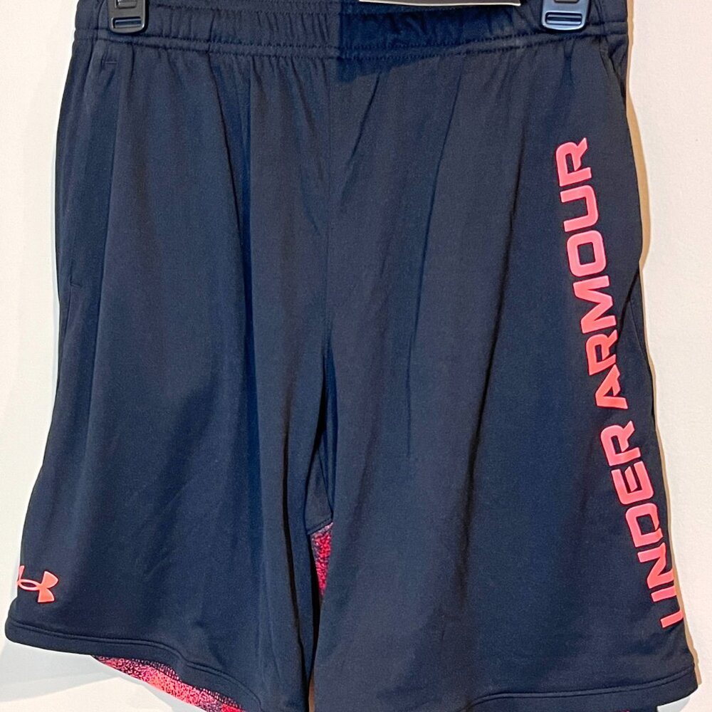 Under Armour Kids Stunt 3.0 Printed Shorts (Big Kids)